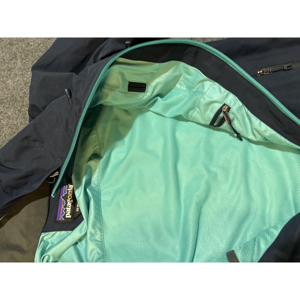 Patagonia Jacket Womens XS Blue GORE-TEX RECCO Hooded Ski Snow Waterproof Shell - Picture 5 of 13